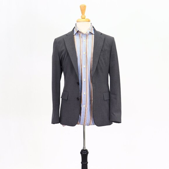 J. Crew 36S Gray Solid 2-Button Sport Coat Blazer Jacket T007 - Picture 1 of 11